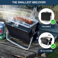 Mikamax mažiausias bbq pasaulyje - sulankstomas mini bbq stovyklavimui, paplūdimiui, iškyloms ir festivaliams - kompaktiškas grilis lauke ir kelionėms