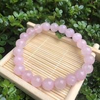 8mm Natural Amazonite Raw Stone Women's Energy Charm Bracelet arbūzo raudonos spalvos