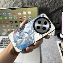 For Oppo Find X9 Pro X8 Pro X7 Ultra Reno 15 Pro 15F 14F 13F A6T Pro “Hiyuki” Micro Frosted Hard Phone Case /Soft Border Shockproof Oppo Cover Oppo Find X9 Ultra white