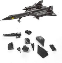 Wange konstruktorius, žaislinis naikintuvas Sr-71a Jet Blackbird, lėktuvo modelio rinkinys (183 detalės) vaikams ir paaugliams