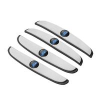 For Ford Emblem Mustang Explorer Kuga Focus Fiesta Escape Fusion Taurus 4pcs Car Door Anti-Collision Strip Bumper Badge Sticker CVY1 juoda