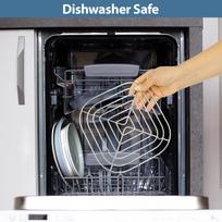 Crisper Rack for Ninja Crispi Air Fryer FN101 Ninja Air Fryer Accessories Ninja Air Fryer Grill Rack Food Grade Stainless Steel SUS304 Silver sidabras
