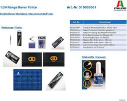 Italeri 1/24 - Range Rover (policija) #3661