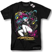 Cyberpunk Edgerunners 2077 Marškinėliai Anime Lucy Rebecca David Cosplay Žaidėjo T-shirt M gray