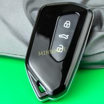 Smart Car Key Chain Fob Cover Case Ring For Volkswagen Golf GTI MK8 ID.4   2022 NO Key Chain gray