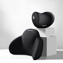 1pc Space Memory Foam Car Headrest Airplane Neck Pillow Travel Accessories Anti-fatigue Waist Rest Support Cushion Auto 1pc headrestFbK gray