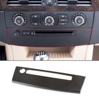 Automobilio konsolės oro kondicionieriaus garsumo mygtukas CD skydelio dekoratyvinis rėmo dangtelis BMW 5 serijos E60 2004-2010 interjeras Style F gray