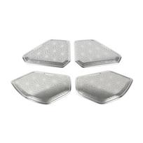 Car Audio Trim Cover Interior Door Speaker Stereo Sound Frame Case Stickers For Toyota RAV4 XA50    2022 2023 RAV sidabras