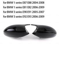 Anglies pluošto galinio vaizdo veidrodėlio dangtelis sparno šoninio veidrodžio dangtelis tinka BMW E90 E91 E92 E93 E81 E87 E82 E88 3 1 serijos M priedai Black LCI black