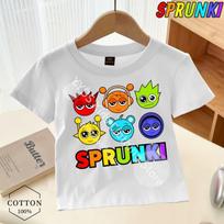 Just A Guy Who Likes Sprunki Boy Graphic Print Sprunki Kids T-Shirt Fashion Trend Boy Tshirt Summer Boys/Girls Universal Clothes 150 blue