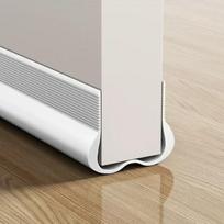Lanksti durų apačios sandarinimo juosta Durų tarpų garso izoliacija Vėjo ir dulkių nepraleidžianti sandarinimo juosta Po durimis traukos stabdymo juosta 93cm 2 piece gray
