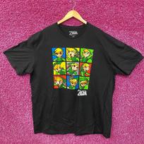 Nintendo The Legend Of Zelda Link Toon Veidukai Marškinėliai M pink
