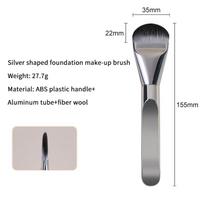 Ultra Thin Foundation Make-Up Brush Round Head Face Contour Brush Flat Contour Brush Mixed Foundation Cream Makeup Brushes sidabras