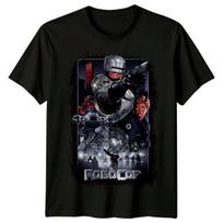 RoboCop (1987) Movie Poster Inspired T-Shirt Retro 80s Tee Unisex S įvairiaspalvis
