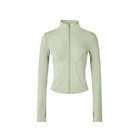 Women's Slimming Sun Protection Fitness Jacket for Pilates, Yoga, Running, and Training XXXXL beige