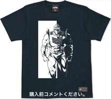 Kinnikuman T-Shirt Robin Mask Pro Wrestling Manga Anime Boiled Egg Slate XXL gray