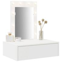 Makeup Table with Drawers White 60 x 40 x 70 cm Engineered Wood