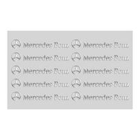 3D Metal Emblem Sticker Car Interior Decoration Styling Decals For Mercedes Benz AMG W205 C300 W203 W206 W108 W124 W126 W140 white