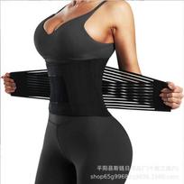 Workout Sweat Waist Trainer Support Compression Waist Belt For Fitness Body Shaping XXXL violetinė
