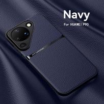For Huawei Pura 90 90 Pro 90 ProMax   Genuine Leather Texture Solid Color Built-in Magnetic Anti-Fingerprint Phone Case For Pura 90 Pro Max juoda