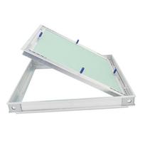 Prieigos skydelis Storas aliuminio lydinio rėmas Gipso kartono plokštės prieigos durys Biurui Prekybos centrui Viešbučiui 300x300mm/11.8x11.8in white
