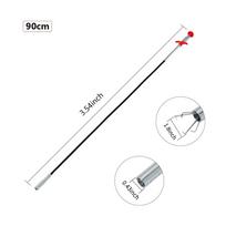 Drain Snake Blockage Remover-Gutter Cleaning Tool Toilet Drain Shower Kitchen Bathroom Bath Blockage Drain Cleaning Tool Pickup white