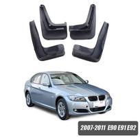 Mud Flaps For BMW 3 Series E90 E91 E92 G20 F30 F31 Car Mudguards Splash Guards Mudflaps Car Fenders accessorie 4 pcs 2007- E90 E91 E92 black