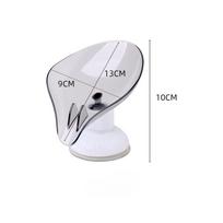 Rotatable Suction Cup Draining Soap BoxNail-free Soap Box Double-layer Draining Storage Rack rožinė