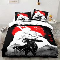Fashion 3D Printed Anime Berserk King Twin Double Child Bedding Set Microfiber or Polyester Duvet Cover Set Home Textiles US Full 200x230cm white