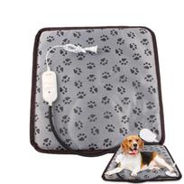 Cat Heating Pad Auto Shut Off Cat Bed Dog Heat Mat Heating Pad Waterproof Thermostat Electric Heated Mat Electric Pet Heated Bed gray