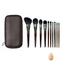 Natural Goat Hair Premium Makeup Brush Set Super Soft Makeup Brushes Perfect for Graduation and Wedding Gifts (10 pieces) - - Mother's Day, Gifts,