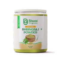 Bhumi Organic Natural Bhringraj Powder for hair growth (200 Grams) | For Hair Mask and Eating | 100% Pure and Natural | No Chemical, No Preservativ white