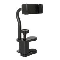 Guitar Phone Bracket Universal Nonslip Mount Clamp Adjustable Guitar Phone Holder for Guitarists Easy to Install 1 black