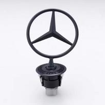 Automobilio variklio dangčio emblema Priekinis gaubtas Chromuotas ženklas Priedai Mercedes Benz AMG W204 W205 W203 W211 W212 W213 W201 W210 W124 AI1 gray