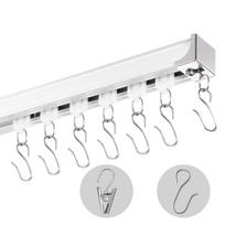 VEVOR Ceiling Curtain Track Set, 11.8 FT/3.6 Meter, Sliding Ceiling Track System for Curtains 361 x 6.8 x 4.6 cm