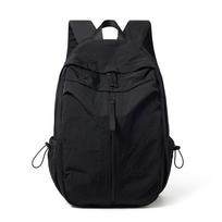 Schoolbag Fashion Trend Simple Solid Color Backpack Daily Commuter Large Capacity Backpack Couple Short Trip Storage Bag blue