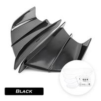 2X Universalus motociklo sparnas Aerodinaminis spoilerio sparnas su lipduku Motociklo dekoravimo lipdukas Yamaha Suzuki juoda