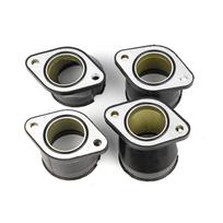 Karbiuratoriaus sąsajos įsiurbimo kolektoriaus adapterio jungčių komplektas Kawasaki ZR750 Zephyr ZR-7S ZR750 ZR-7 Z750 GT750 1991-2006 juoda