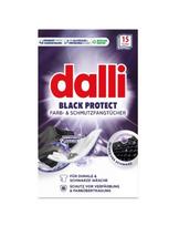 Skalbimo servetėlės DALLI, BLACK PROTECT, 15 vnt.