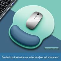 Gradient Mouse Pad with Wrist Support - Non-Slip, Rubber Base, Unisex Design white