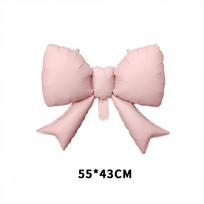 Red Black Star Dot Bow Aluminum Film Balloon Birthday Atmosphere Photo Props Birthday Party New Year Arrangement Small fat version bow, gold yellow