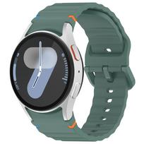 Originalus silikoninis dirželis Samsung Galaxy Watch 7/FE/6/5/4 44mm 40mm Apyrankė Galaxy Watch 4-6 Classic 47/43mm 42/46mm Juosta Galaxy Watch 7 40mm gray