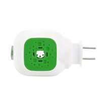 Elektrinis uodų repelentas skystis šildytuvas, įjungiamas į elektros lizdą žalia