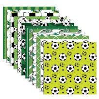 24 lakštai futbolo tema dekoratyvinio popieriaus 30x30cm skiautiniams, dienoraščiams, sąsiuviniams, nuotraukų albumams, rankdarbių dekoravimui 1 yellow