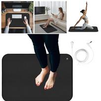 90x60CM/40x60CM Portable Earth Connected Release Electrostatic Yoga Mat Improving Sleep Grounding Mat 33CMx60CM gray