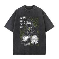 The Guy She Was Interested in Wasn't A Guy At All Vintage Washed T Shirt Men Women Clothing Harajuku Cotton Casual T-shirts Tops M įvairiaspalvis