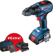 Suktuvas-gręžtuvas Bosch GSR 18V-50; 18 V; 2x2,0 Ah akum. + 43 priedai