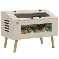111L Vivarium for Snakes, Lizards, Horned Frogs, Chameleons, Hamsters, Gerbils with Tempered Glass Windows 80 x 50 x 60 cm