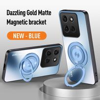 For Moto Edge 70 50 60 Fusion Pro Neo G85 G84 G35 G55 G75 G15 G56 G86 G67 Power Magnet Ring Stand Back Phone Case Protect Cover Motorola Edge 60 mėlyna
