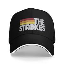 The Strokes Band Casual Baseball Cap Spring Trucker Hat Sun Tennis Skate Snapback Cap Men Adult Y2k Cool Baseball Caps One Size black